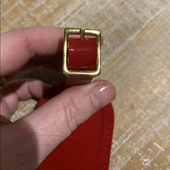 Original Louis Vuitton Red Luggage tag in red - Picture 2 of 2